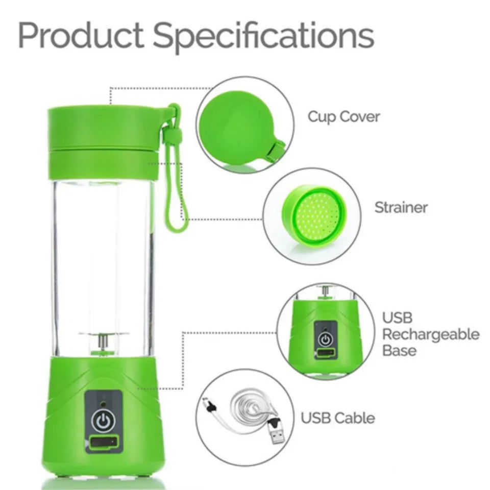 Portable Rechargeable USB Juicer Blender Bottle
