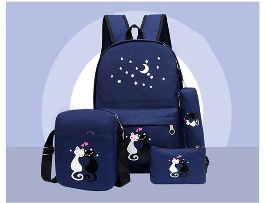 4-Piece School Bag Set/Backpack