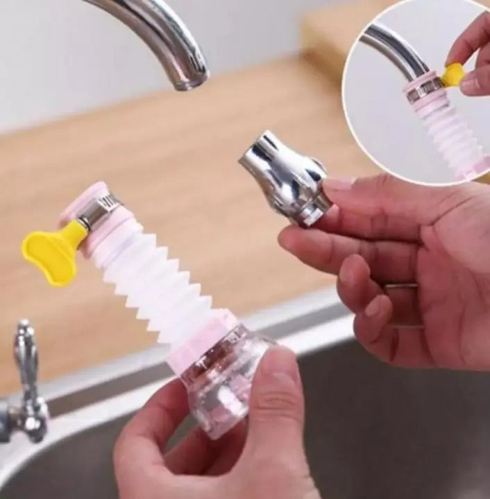 Flexible Kitchen Faucet Splash Fan Filter & Water-Saving Aerator Nozzle