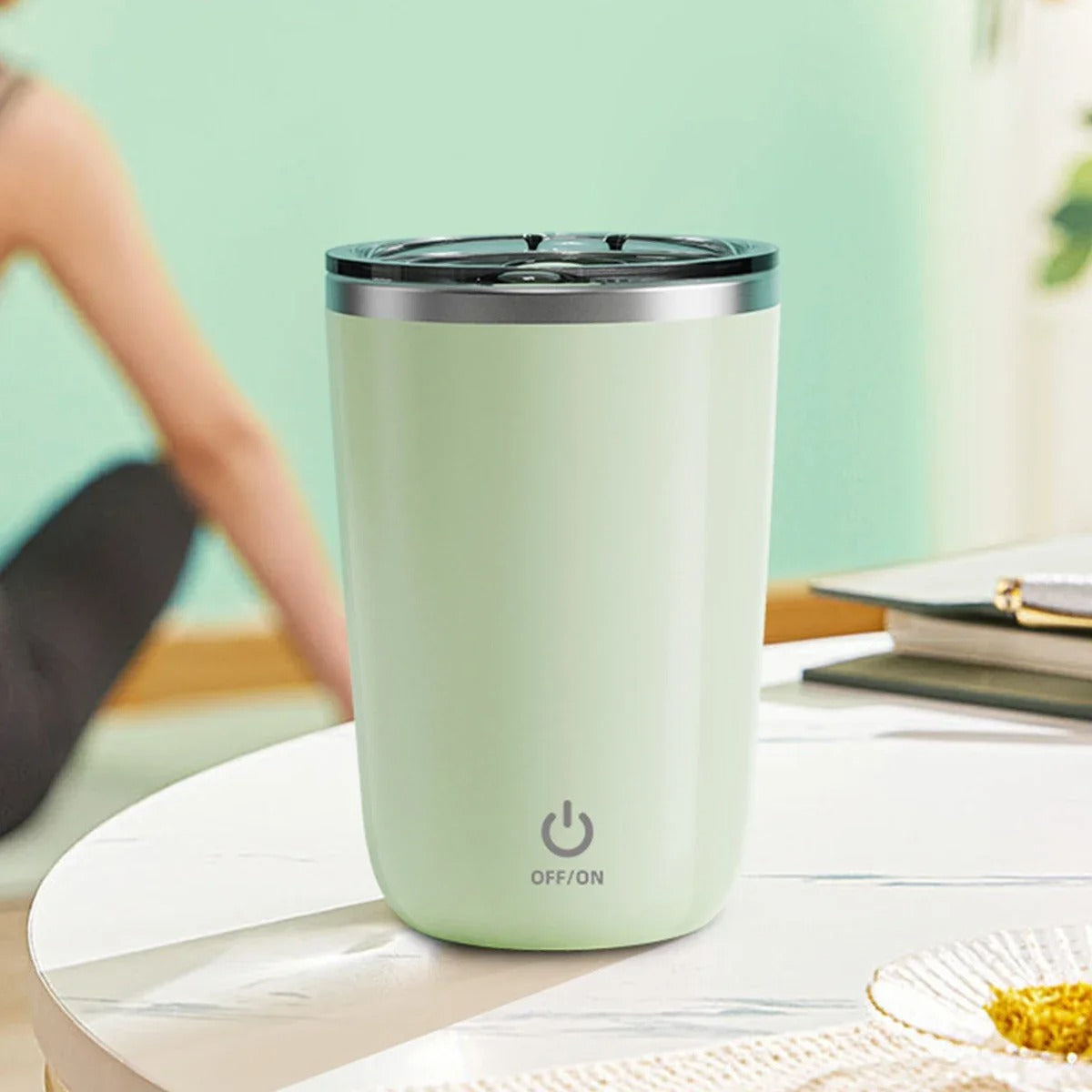350 ml Stainless Steel Magnetic Automatic Self-Stirring Mug