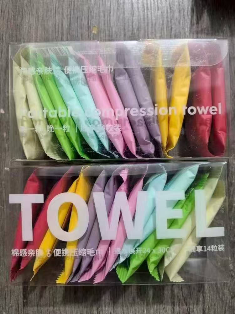 Portable Disposable Travel Washcloths (14 Pcs/Box)
