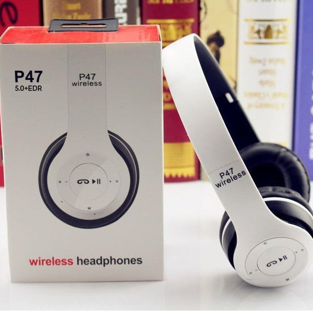 P47 Headset Long-Battery Bluetooth 5.1 Wireless Headphones