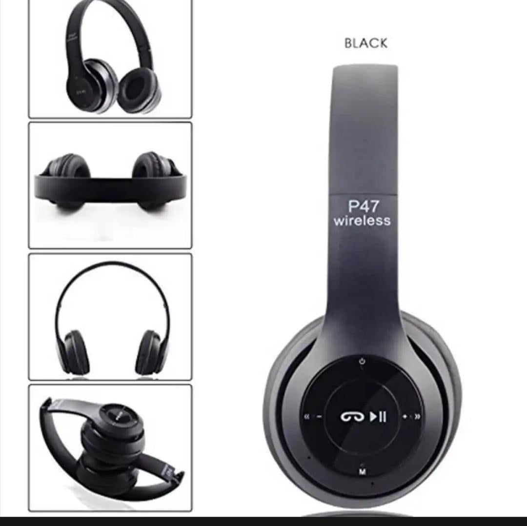 P47 Headset Long-Battery Bluetooth 5.1 Wireless Headphones
