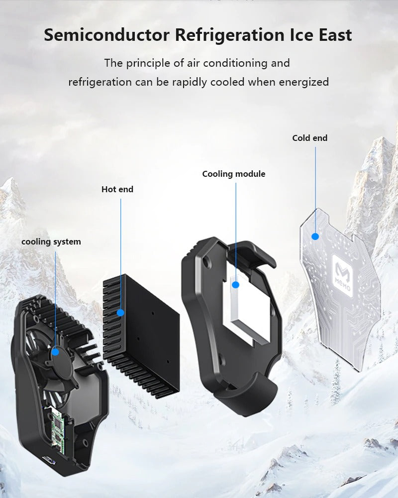 Memo DL01 High-Efficiency Mobile Phone Cooler & Thermal Radiator| Cooling Fan