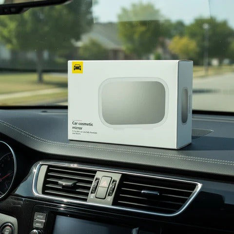 Rechargeable Car Sun Visor LED Makeup Mirror with 3 Light Modes