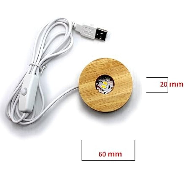 1 Pc USB LED Galaxy Crystal Ball Lamp | 3D Planet Moon Night Light