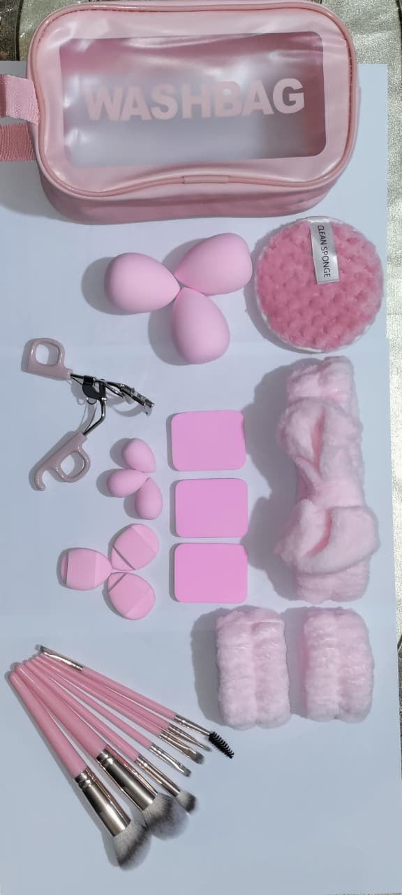 24-in-1 Complete Makeup & Beauty Kit with Travel Washbag