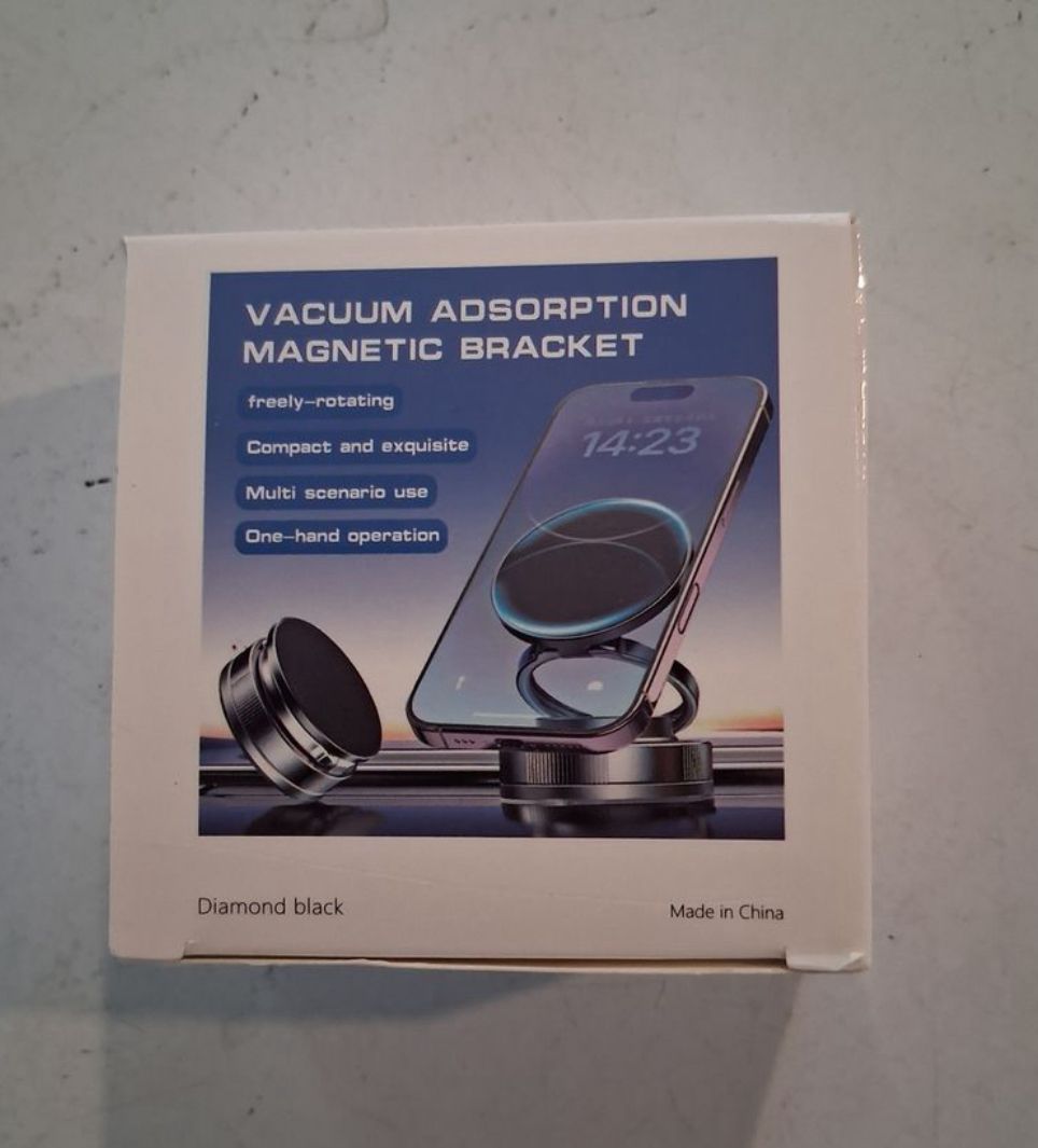 Vacuum Adsorption Magnetic 360° Rotatable Car Phone Mount & Phone Stand