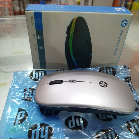 HP W10 Slim Silent Wireless Optical Mouse (2.4GHz with USB Receiver)