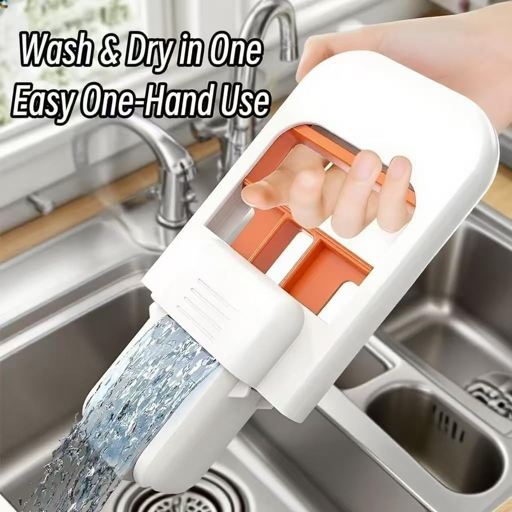 Foldable Mini Portable Desktop Mop | Hands-Free Self-Squeezing