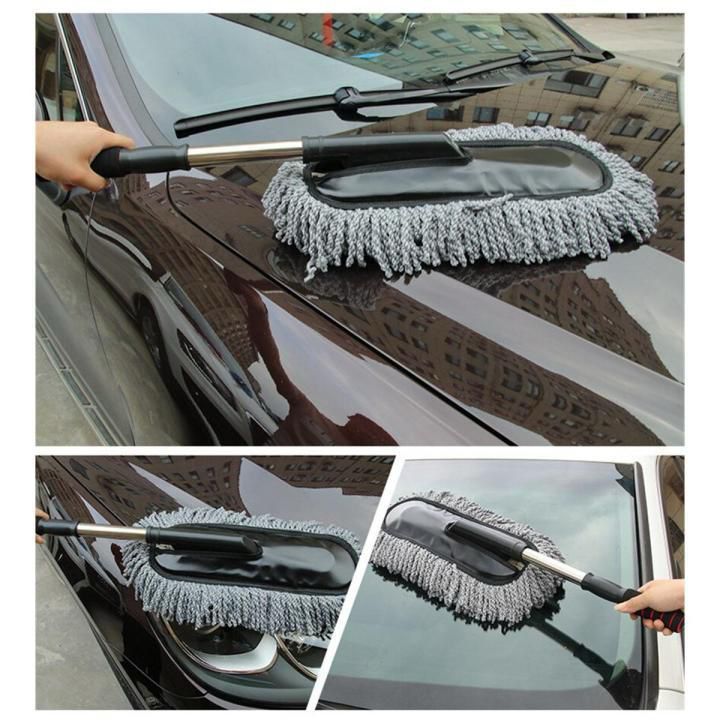 Extendable Microfiber Car Duster & Interior/Exterior Cleaning Mop
