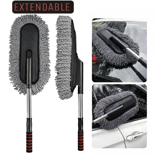 Extendable Microfiber Car Duster & Interior/Exterior Cleaning Mop