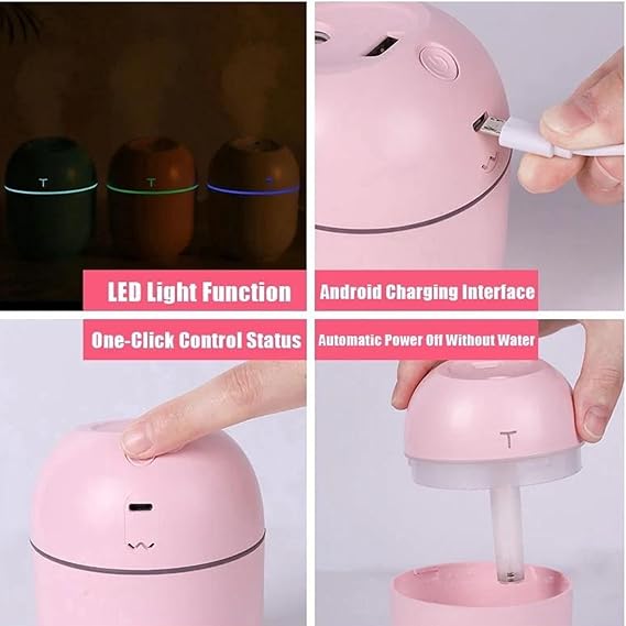 Mini Cute Desktop RGB Air Humidifier (220 ml)