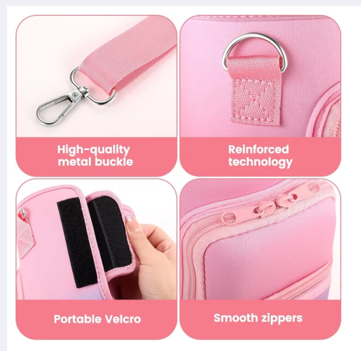 40oz Insulated Stanly Tumbler Bag with Phone Pocket (Blush Pink Edition) | Stanly Premium Cover with Strap (Only the Cover)