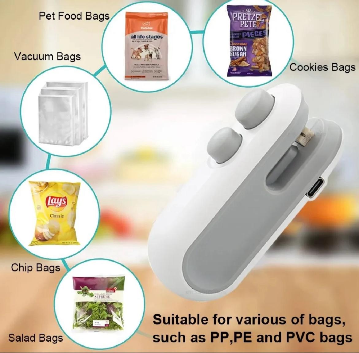 Portable Mini Bag Sealer | Handheld Heat Sealer for Food Storage