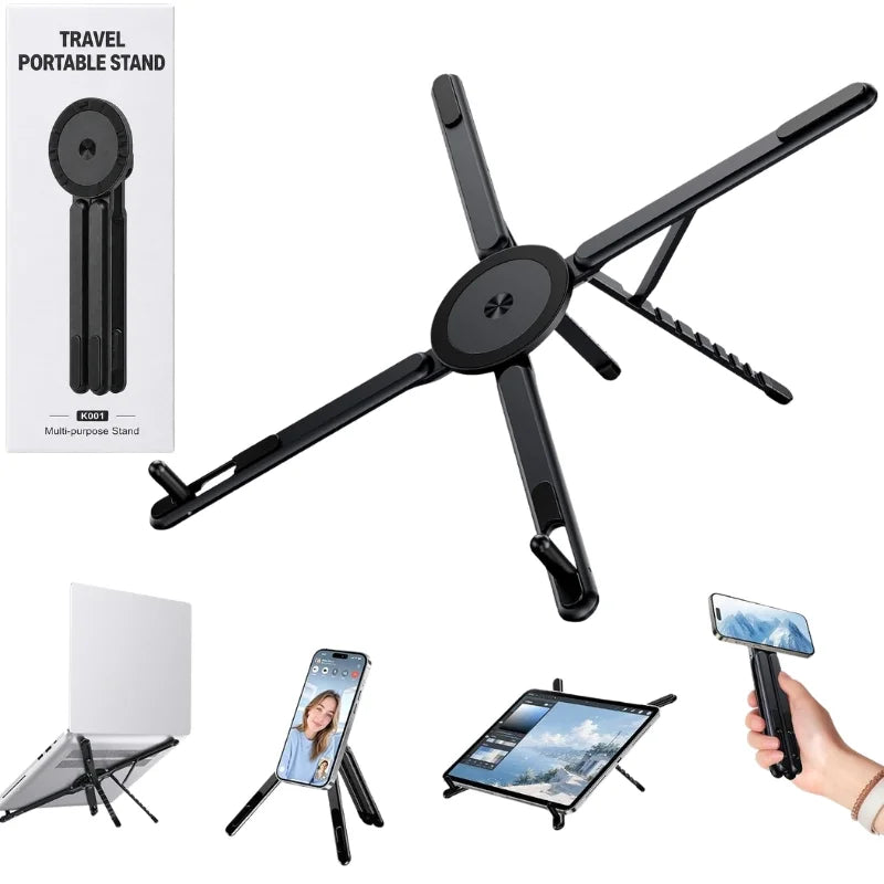 3-in-1 Magnetic Foldable Stand (Model K001) | Laptop & Phone Stand