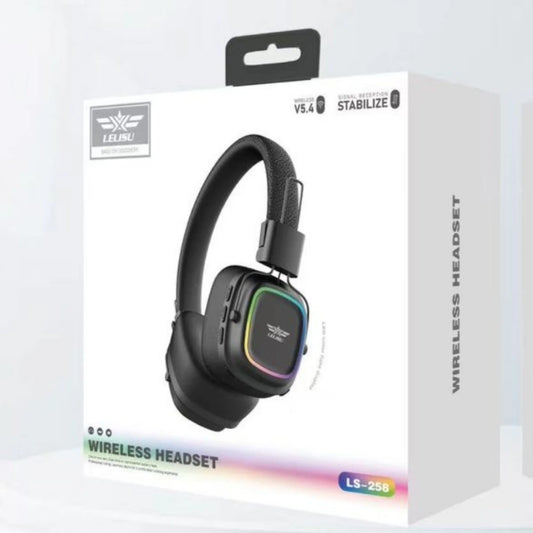 Lelisu LS-258 Wireless Stereo Headphones (Bluetooth 5.4 & LED Illumination)