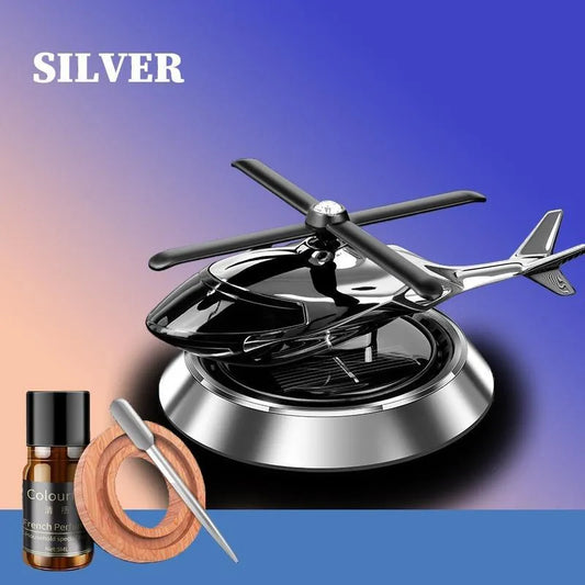 Solar-Powered Helicopter Car Aroma Diffuser | Car Air Freshener