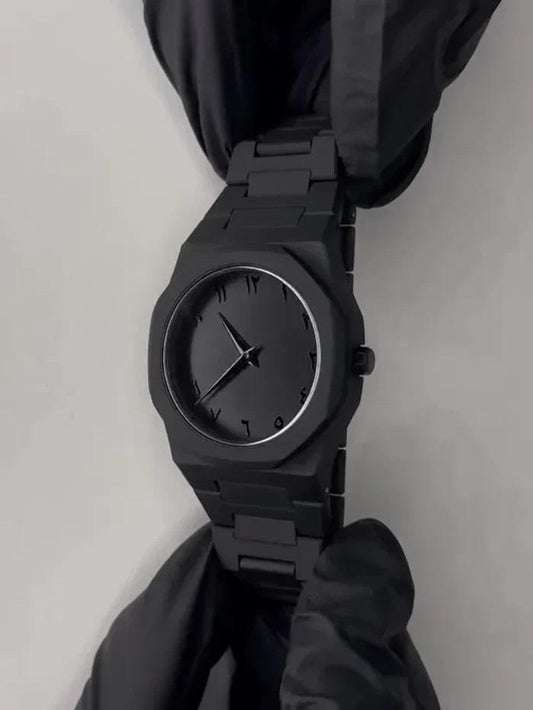 Men’s Stealth Black Arabic "Aura" Watch
