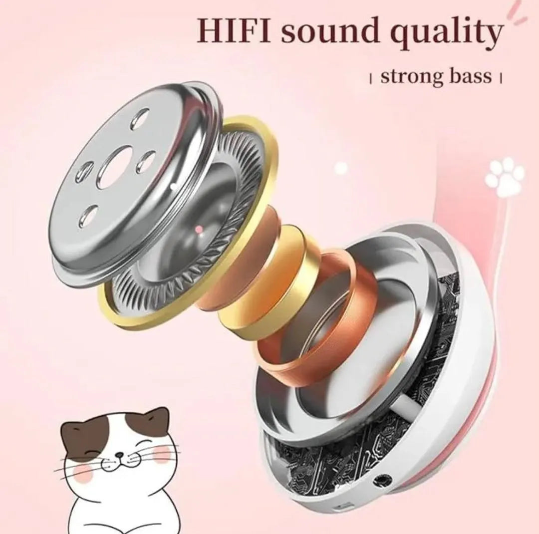 LED Cat Ear Wireless Bluetooth Headphones
