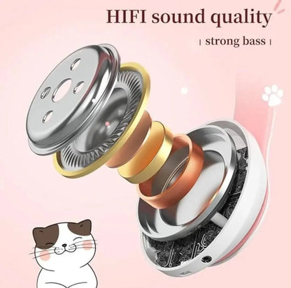 LED Cat Ear Wireless Bluetooth Headphones
