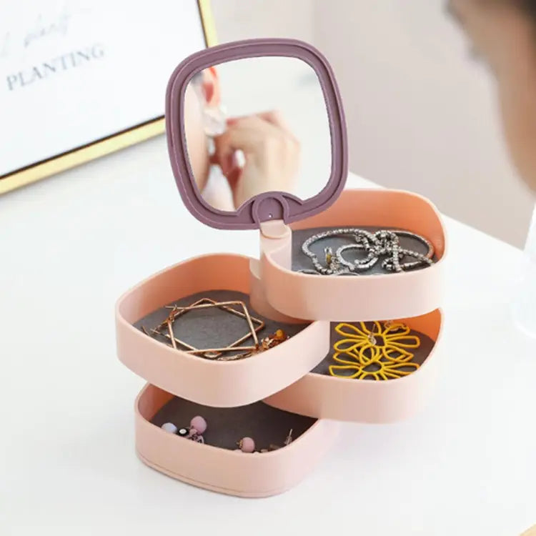 360° Rotating Jewelry Organizer &amp; Storage Tower