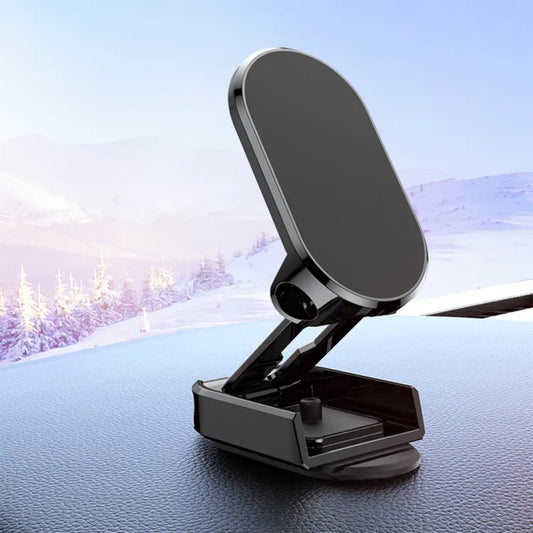 Folding 360° Rotating Magnetic Car Air Vent Phone Holder & Stand