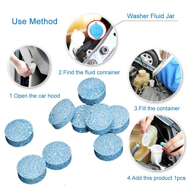 10-Piece Effervescent Car Windshield Cleaner Tablets