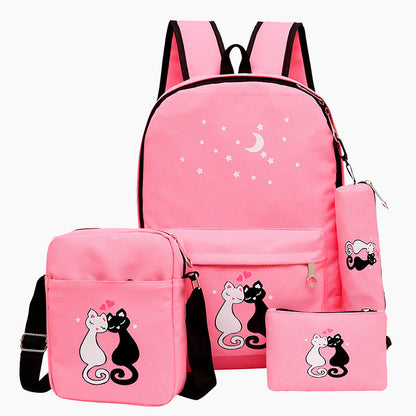4-Piece School Bag Set/Backpack