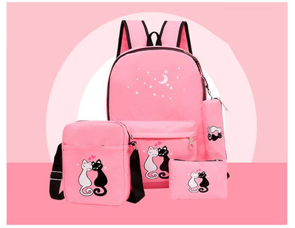 4-Piece School Bag Set/Backpack