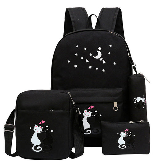 4-Piece School Bag Set/Backpack