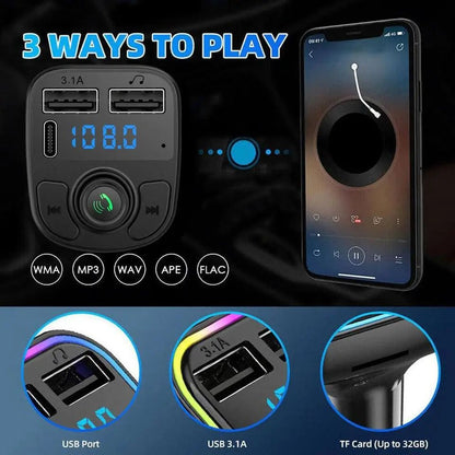 C1 Wireless Car Bluetooth FM Transmitter & MP3 Player