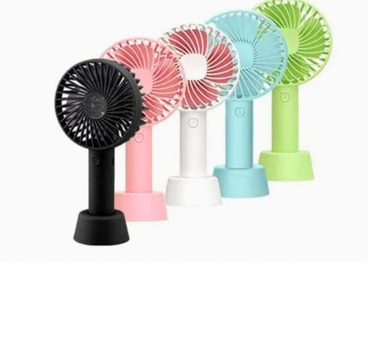 Portable USB Rechargeable Handheld 3-Speed Cooling Fan