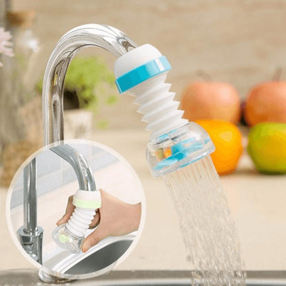 Flexible Kitchen Faucet Splash Fan Filter & Water-Saving Aerator Nozzle