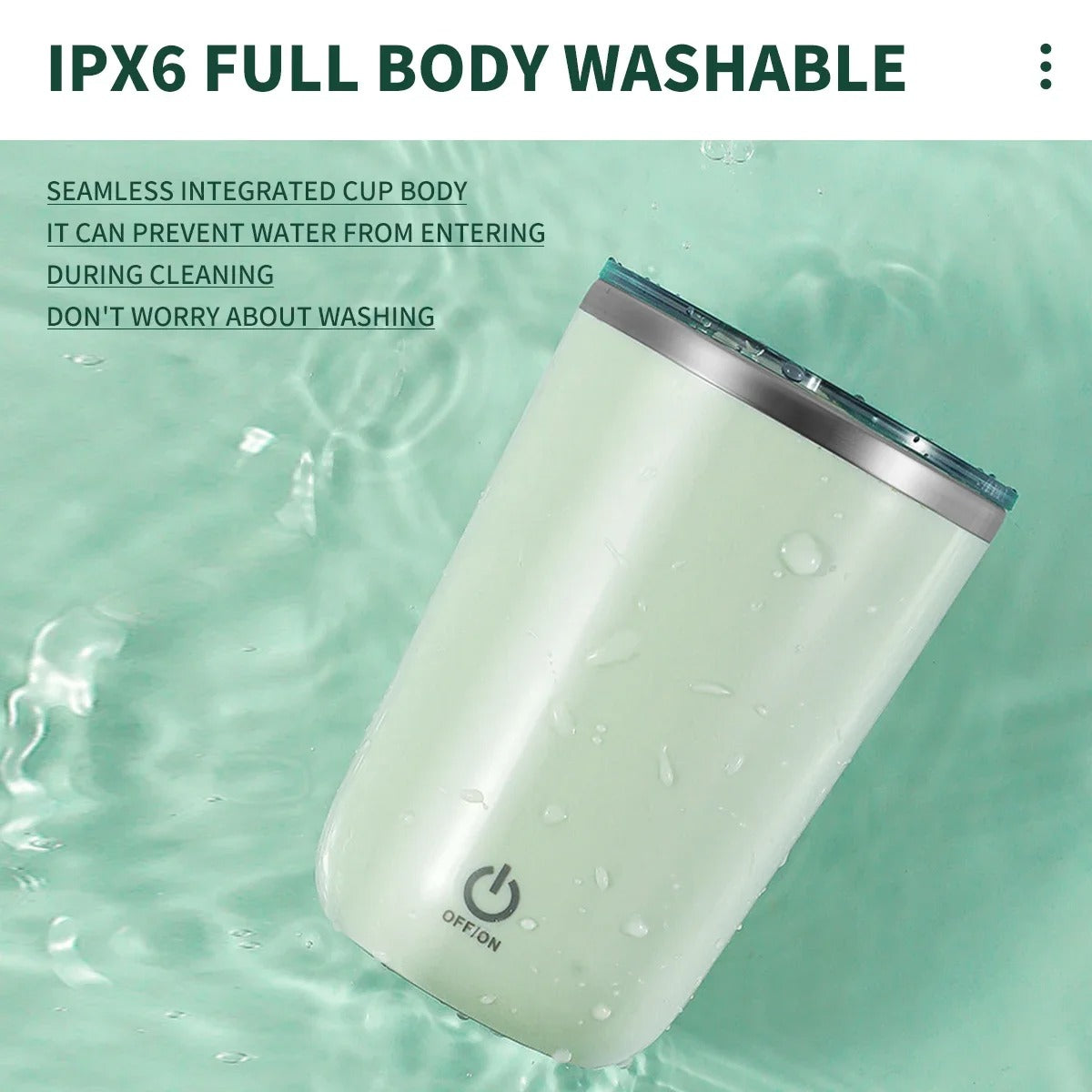 350 ml Stainless Steel Magnetic Automatic Self-Stirring Mug