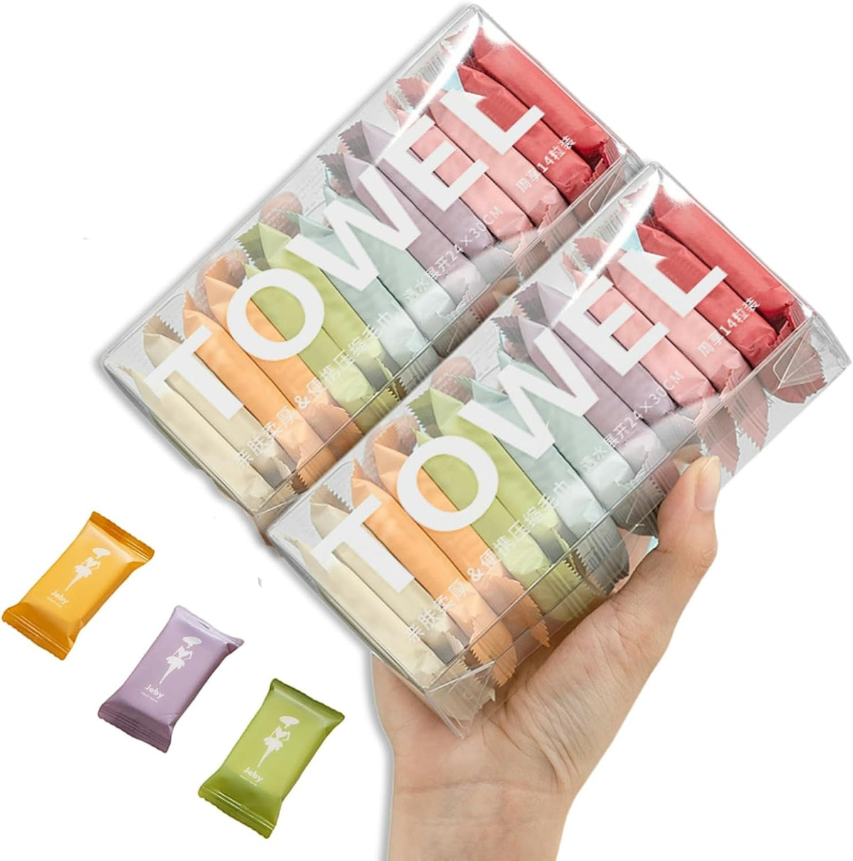 Portable Disposable Travel Washcloths (14 Pcs/Box)