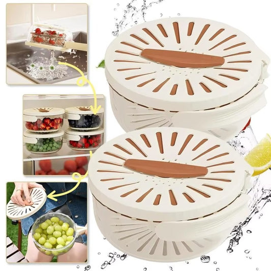 Multi-Functional Collapsible Fruit & Vegetable Cleaning Basket