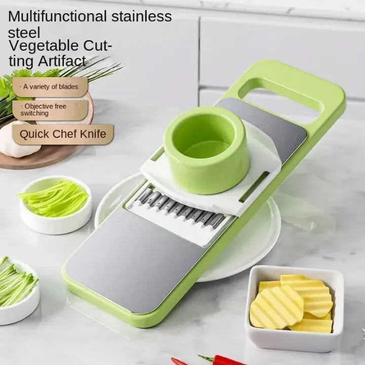 5-in-1 Multifunctional Stainless Steel Vegetable Cutter & Slicer