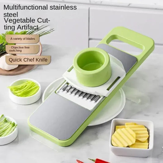 5-in-1 Multifunctional Stainless Steel Vegetable Cutter & Slicer