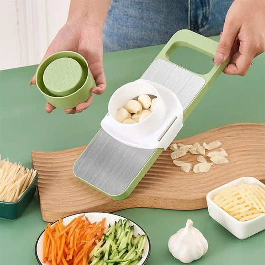 5-in-1 Multifunctional Stainless Steel Vegetable Cutter & Slicer