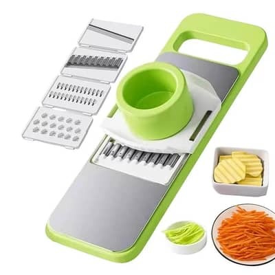 5-in-1 Multifunctional Stainless Steel Vegetable Cutter & Slicer