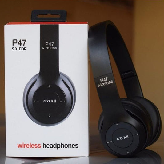 P47  Headset Long-Battery Bluetooth 5.1 Wireless Headphones