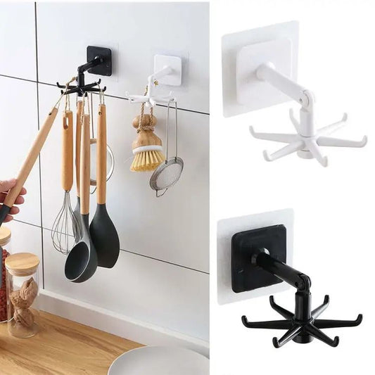 360° Rotating Wall & Under-Cabinet Kitchen Utensil Organizer