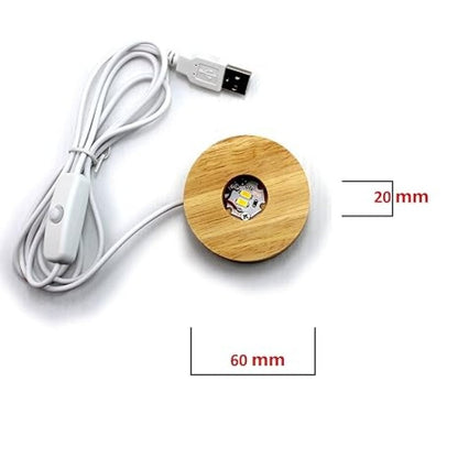 1 Pc USB LED Galaxy Crystal Ball Lamp | 3D Planet Moon Night Light