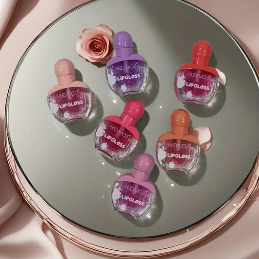 Hudamoji Sweet & Fragrant Glass-Shine Lip Gloss (Pack of 6)