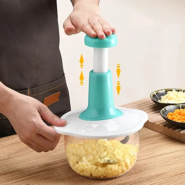 1.5L  Hand Press Manual Push Chopper