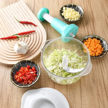 1.5L  Hand Press Manual Push Chopper