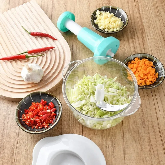1.5L  Hand Press Manual Push Chopper
