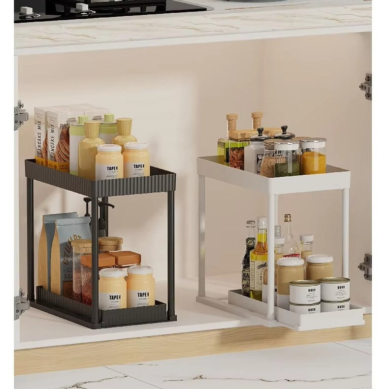Multi-Functional Carbon Steel Wall-Mounted Kitchen Organizer