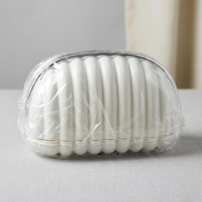 Luxury Shell-Shape Wave Pattern Tissue Box & Napkin Dispenser